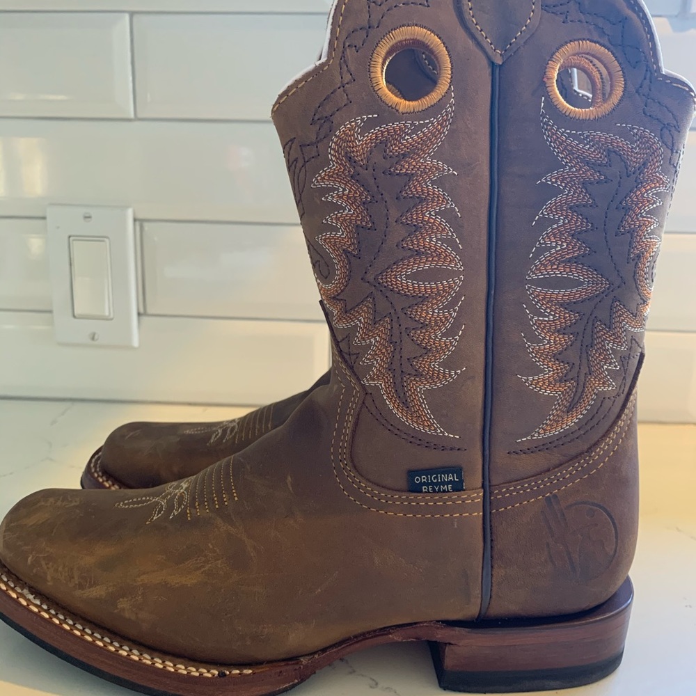 Reyme cowboy boots brown size 8 BNWT